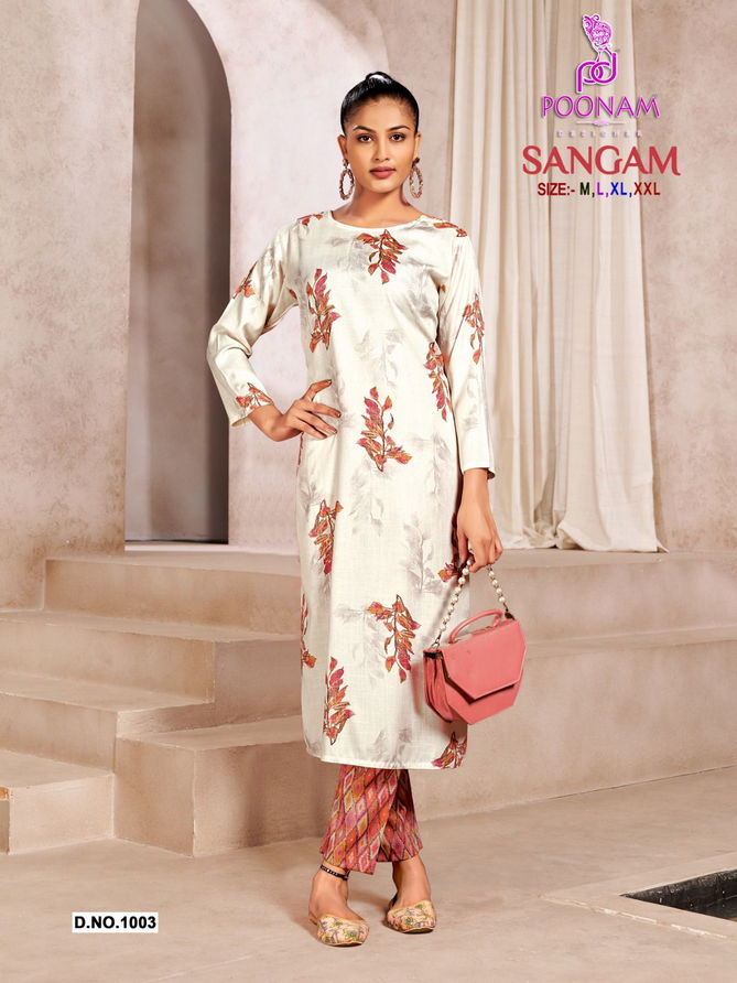 Poonam Sangam Regular Wear Wholesale Kurti With Bottom Catalog